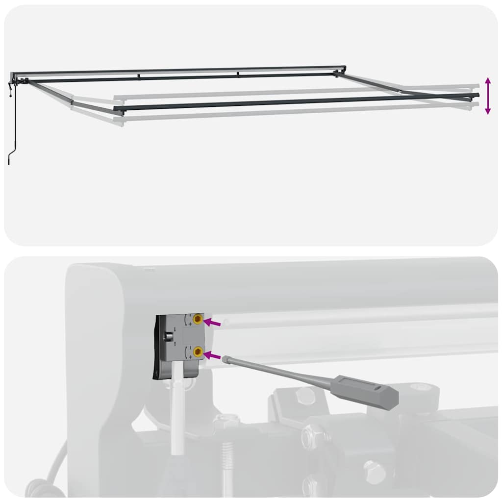 Struttura della tenda Borgogna 500 × 300 cm
