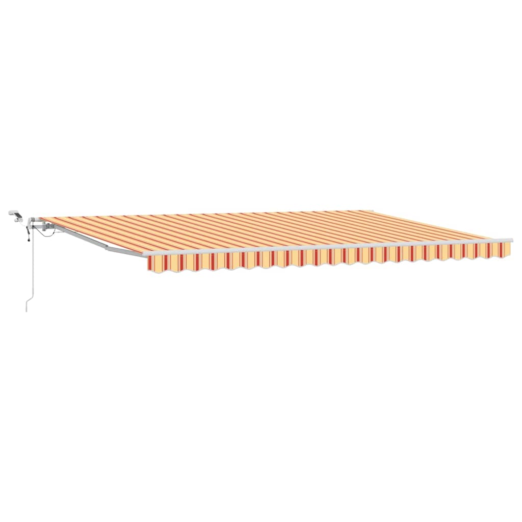 Tenda retrattile Giallo e Arancione 500 × 300 cm Poliestere