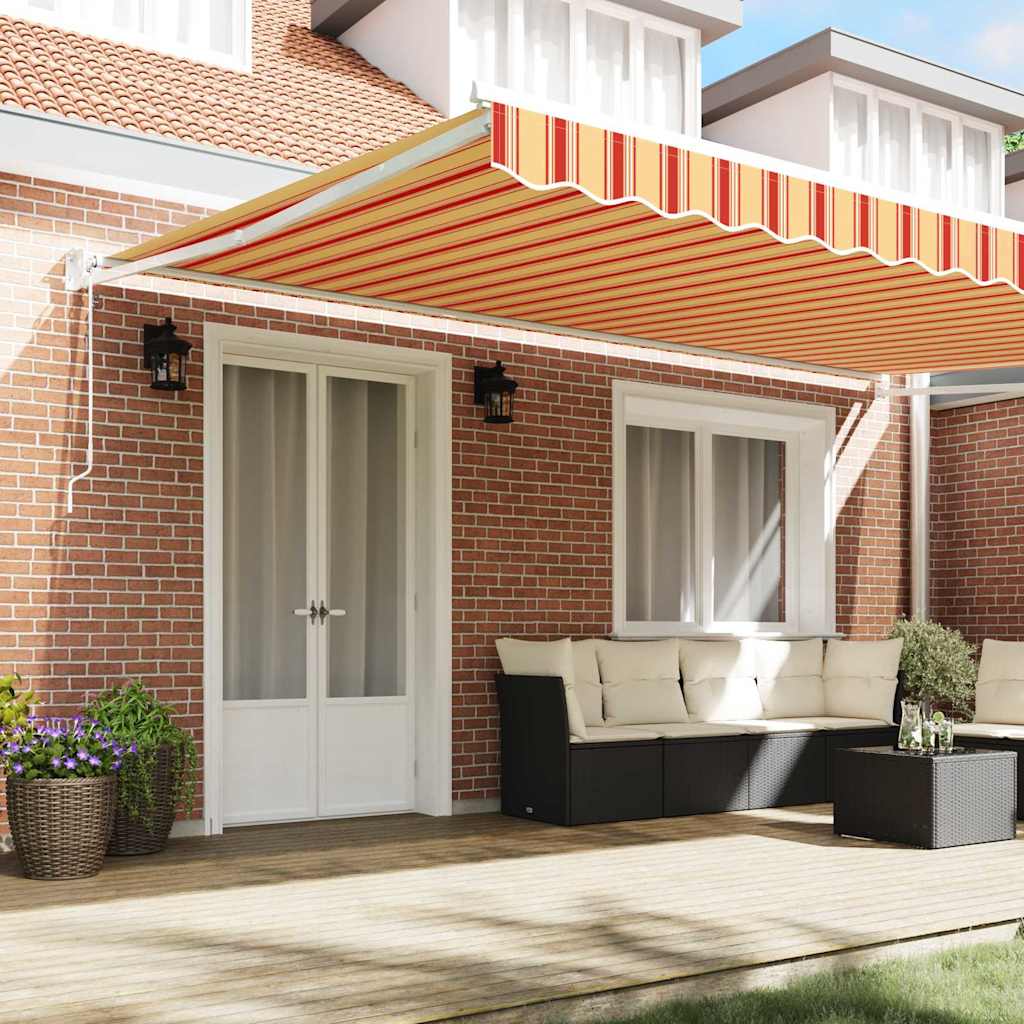 Tenda retrattile Giallo e Arancione 500 x 300 x 165 cm