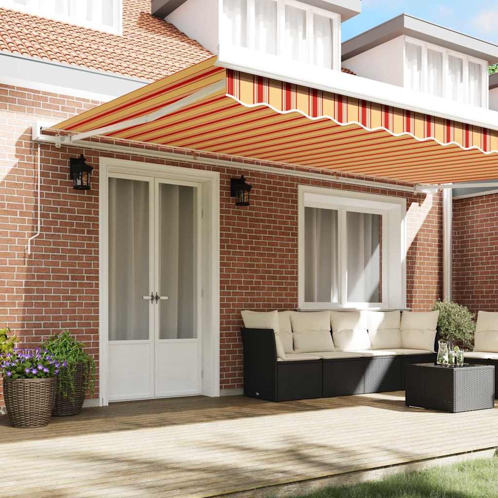 Tenda retrattile Giallo e Arancione 500 × 300 cm