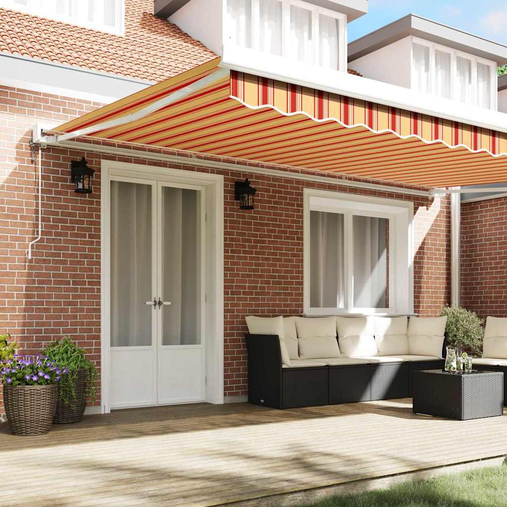 Tenda retrattile Giallo e Arancione 500 x 300 x 165 cm