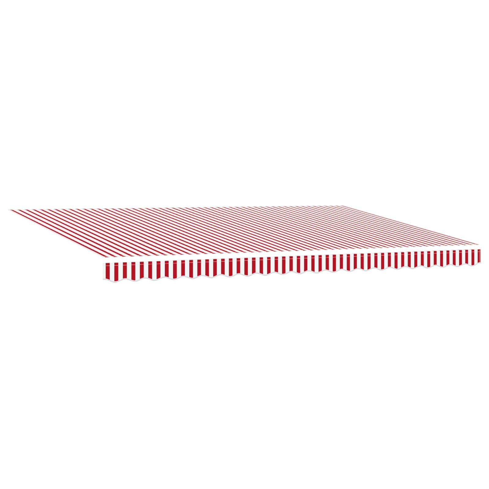 Tenda retrattile Rosso e Bianco 500 × 300 cm