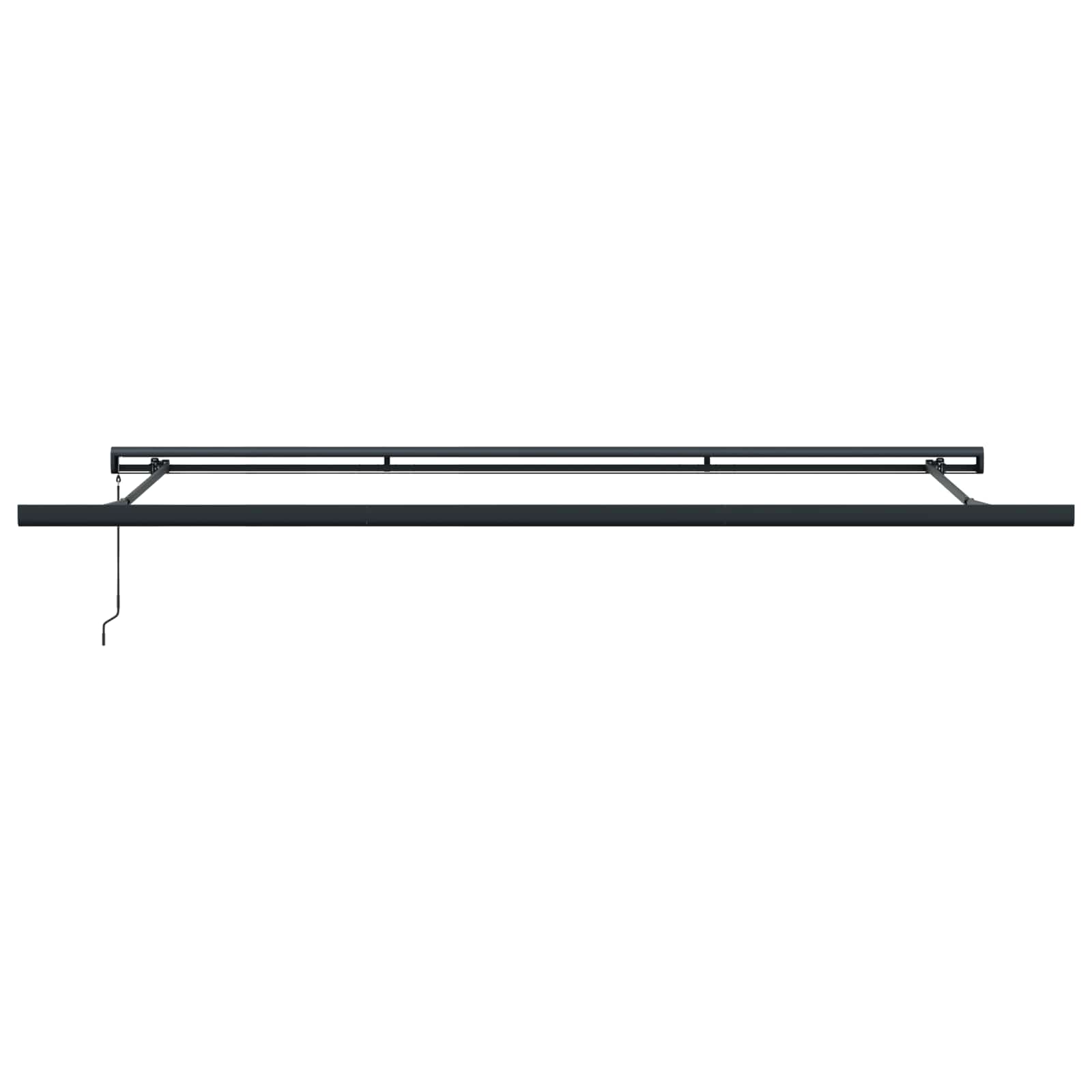 Tenda retrattile Rosso e Bianco 500 × 300 cm Tela e Alluminio