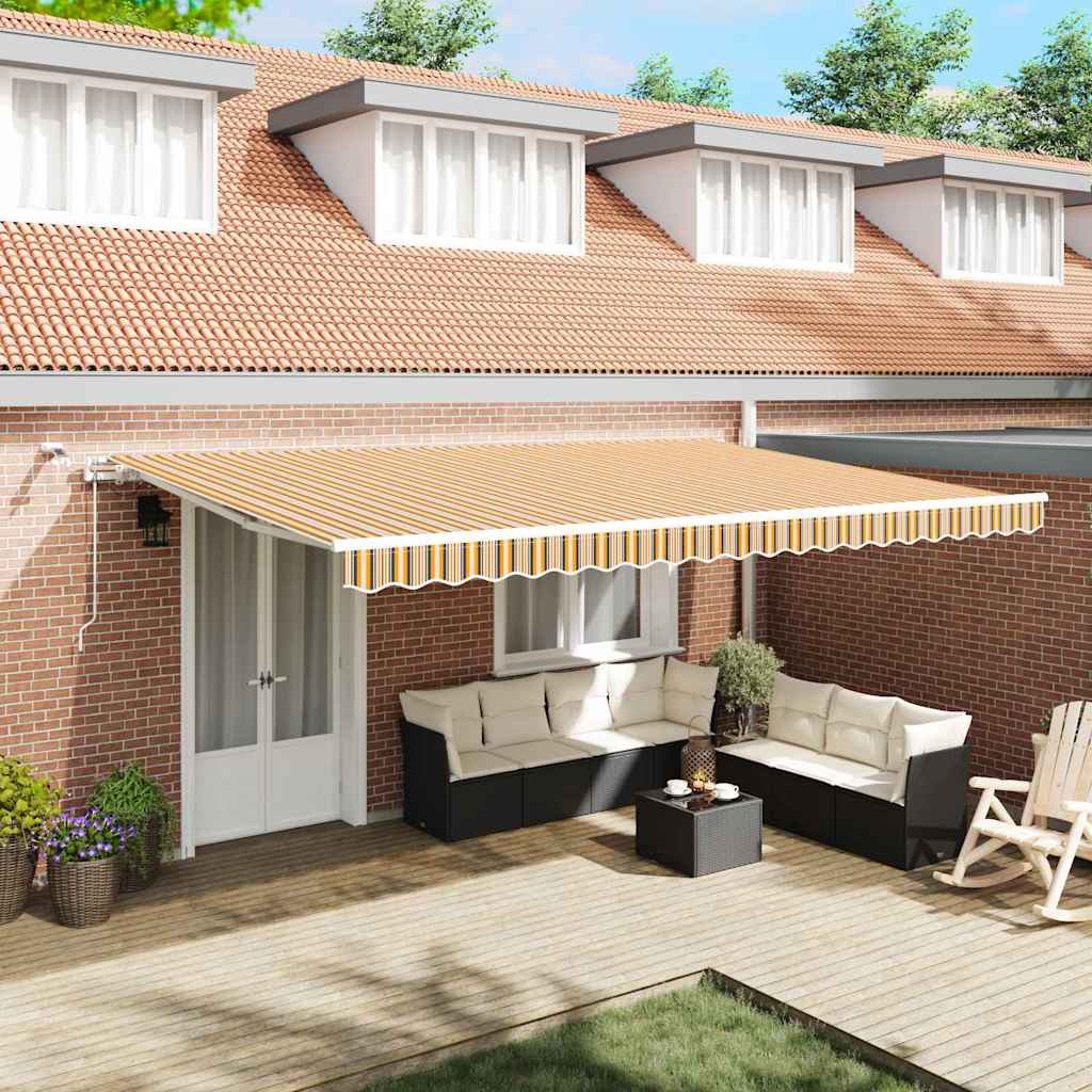 Tenda retrattile Multicolore 500 × 300 cm Poliestere