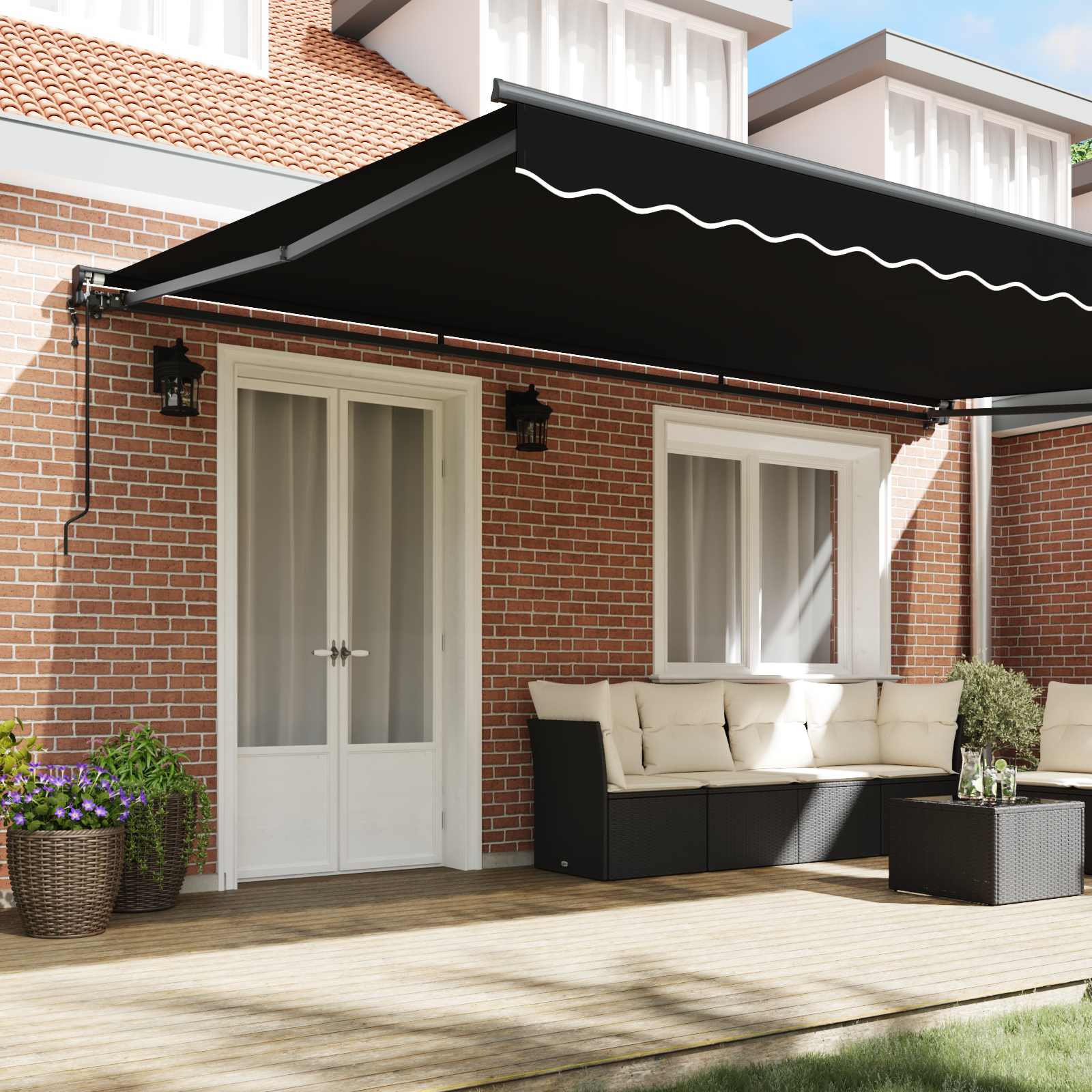 Struttura della tenda Nero 500 × 300 cm