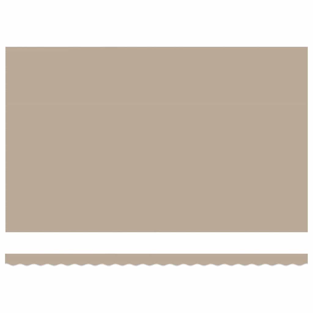 Tenda retrattile Beige 500 × 300 cm Tessuto e Alluminio