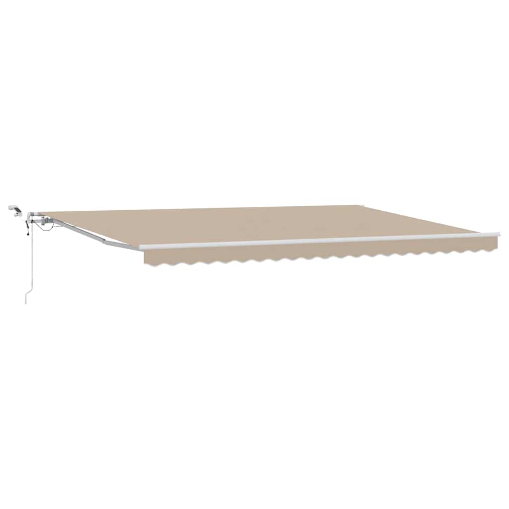 Tenda retrattile Beige 500 × 300 cm Poliestere