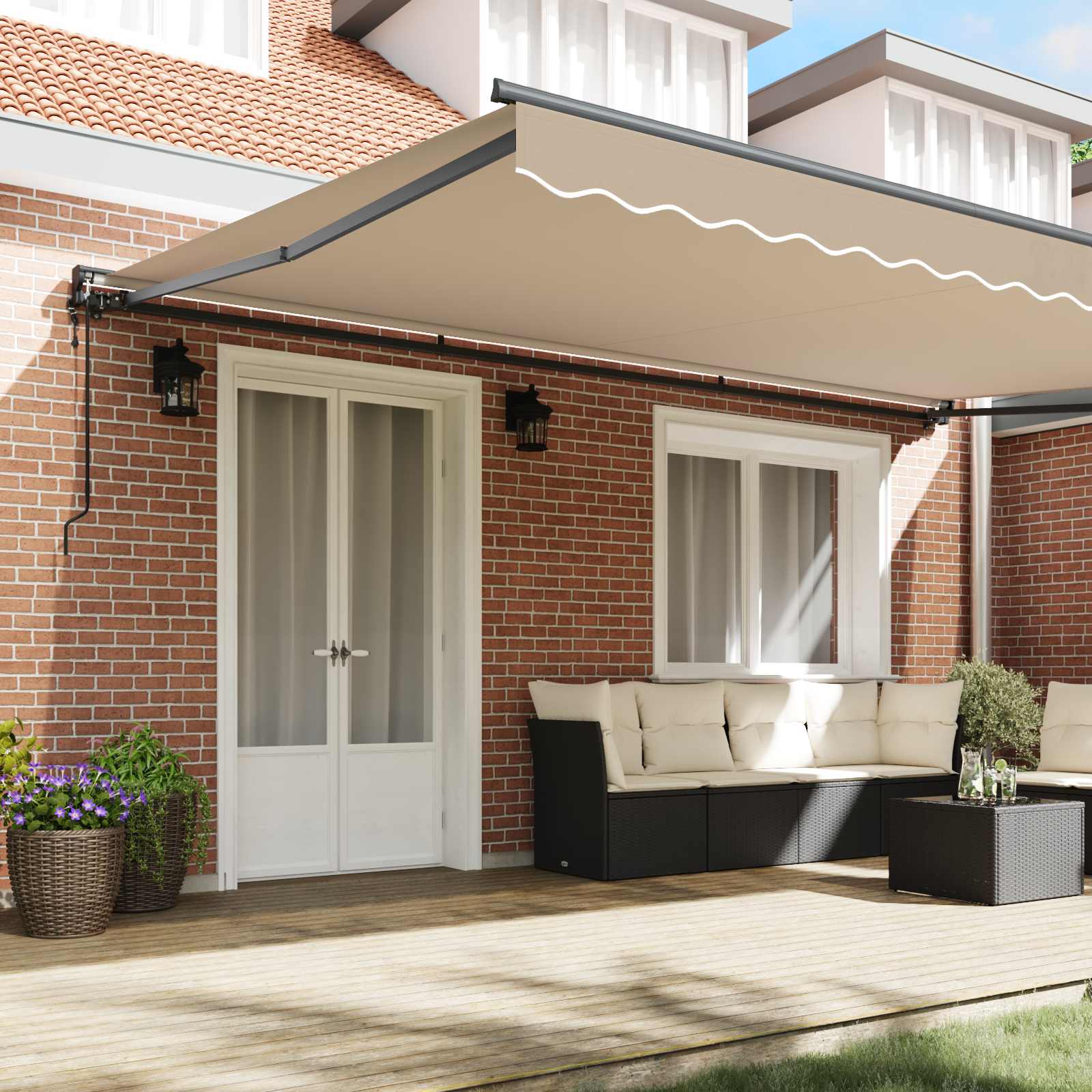 Struttura della tenda Beige 500 × 300 cm