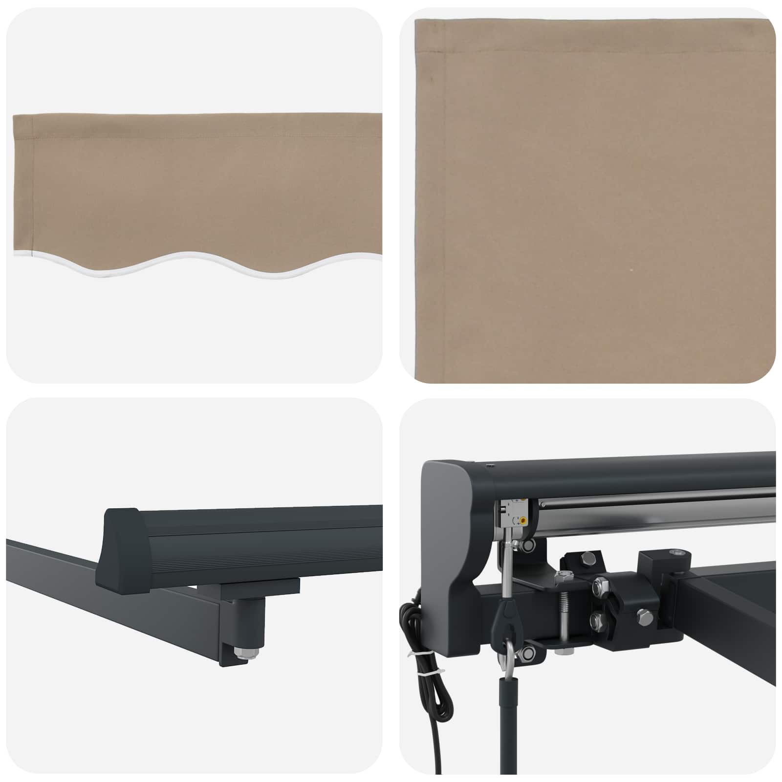 Struttura della tenda Beige 500 × 300 cm