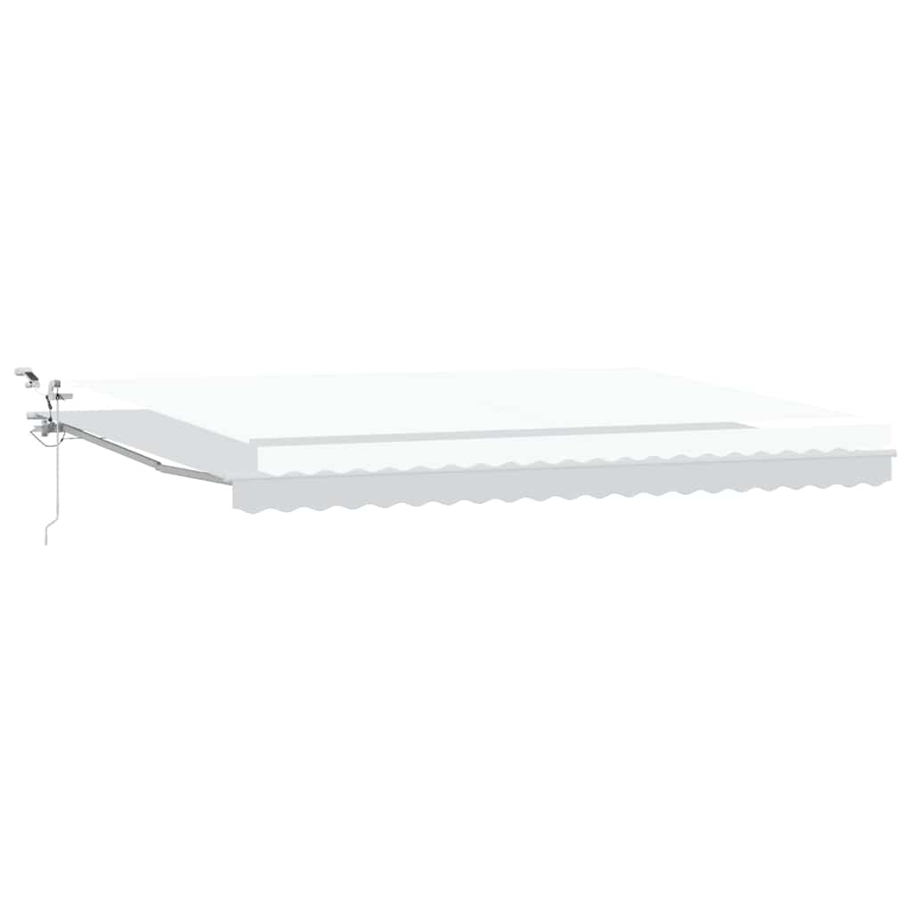 Tenda retrattile Bianco 500 × 300 cm Poliestere