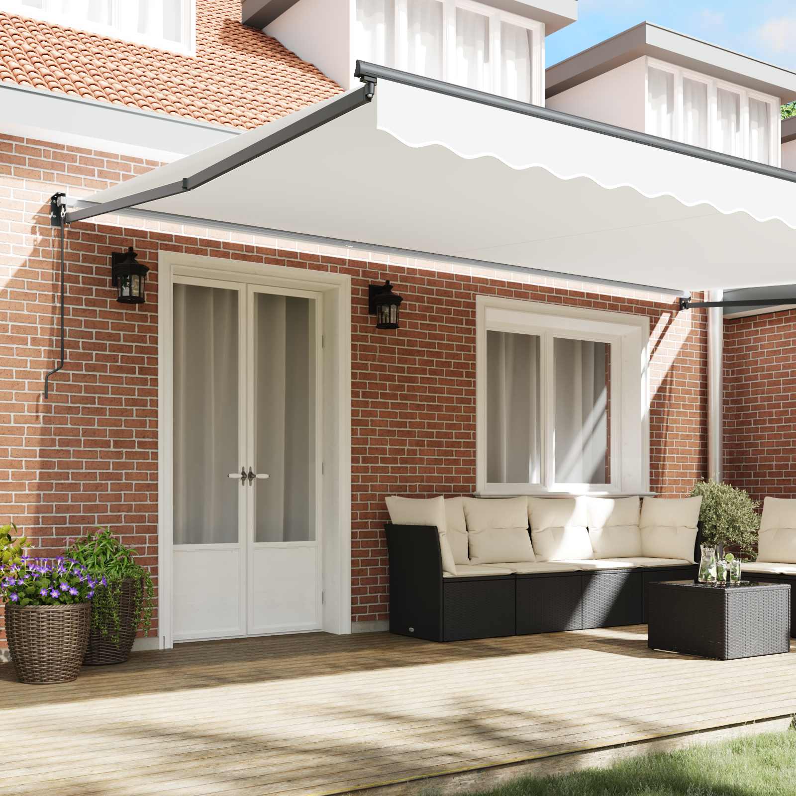 Tenda retrattile Bianco 500 x 300 x 165 cm