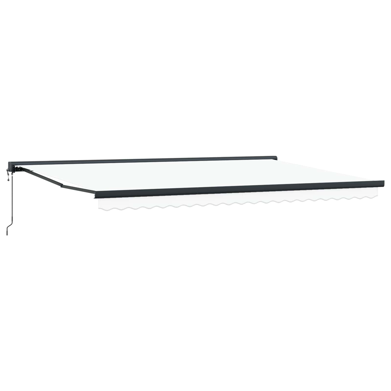 Tenda retrattile Bianco 500 x 300 x 165 cm Tessuto e Metallo