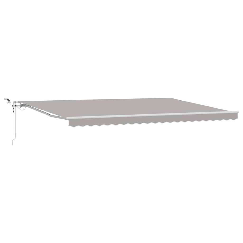 Tenda retrattile Grigio Chiaro 500 × 300 cm Poliestere
