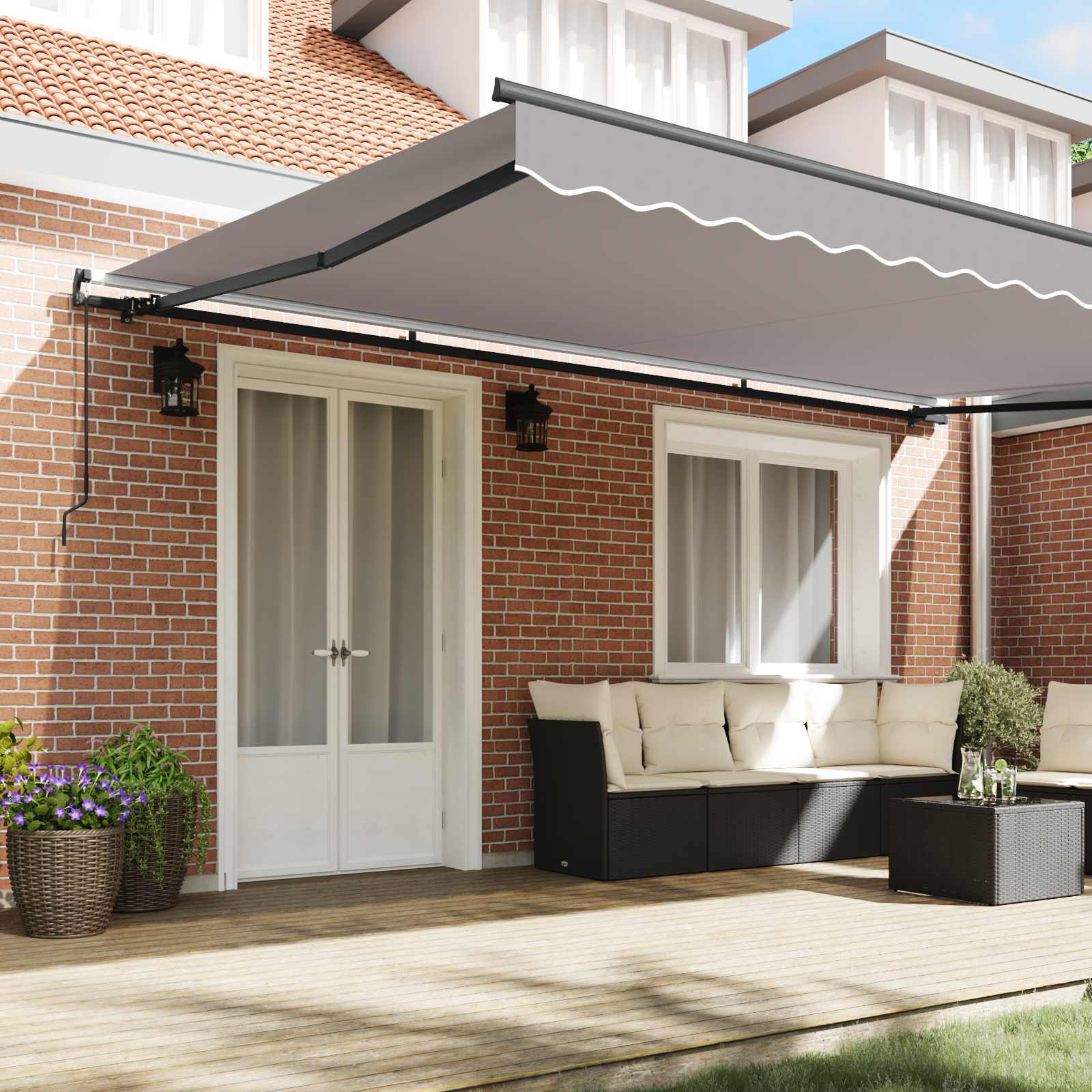 Tenda retrattile Grigio Chiaro 500 × 300 cm