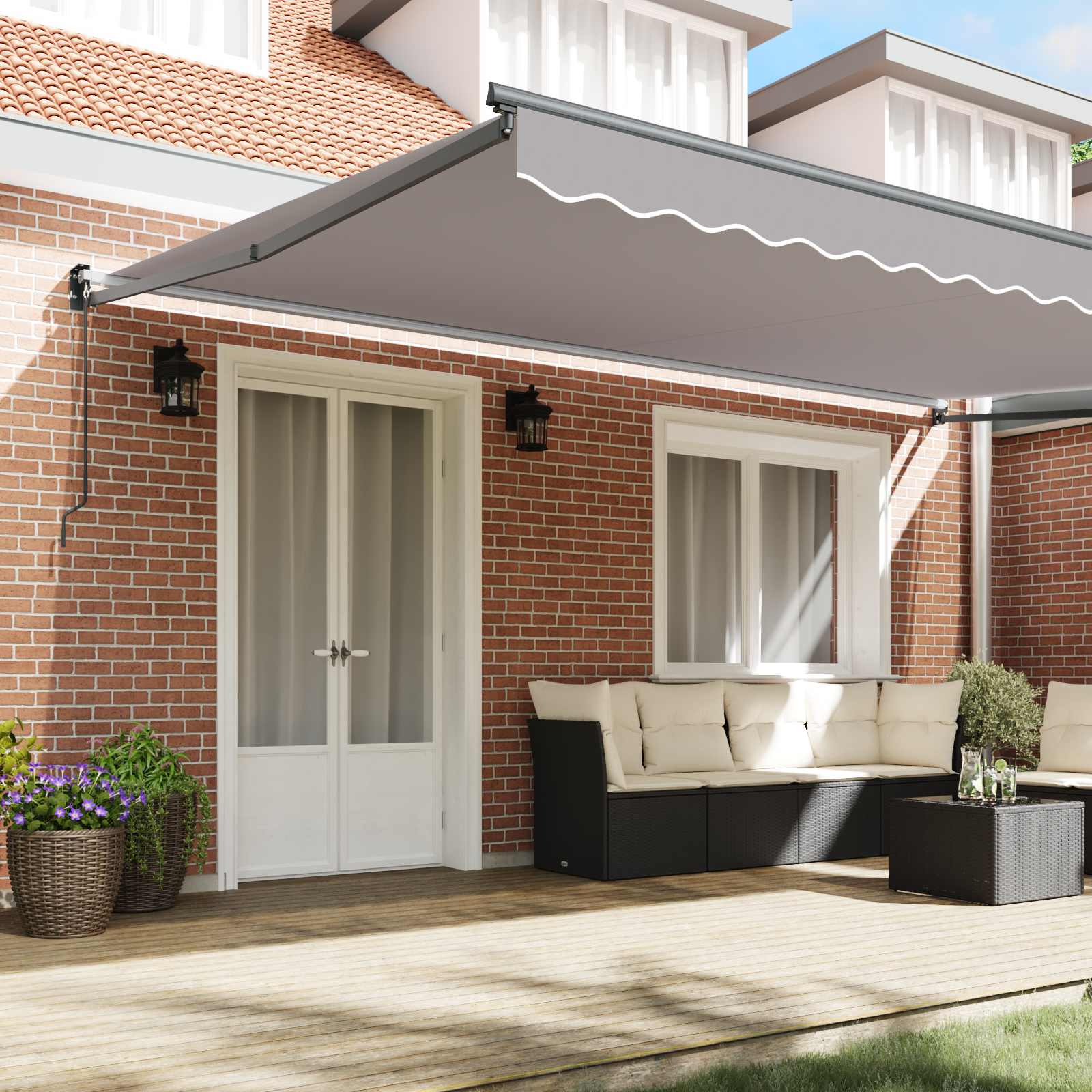 Tenda retrattile Grigio Chiaro 500 x 300 x 165 cm