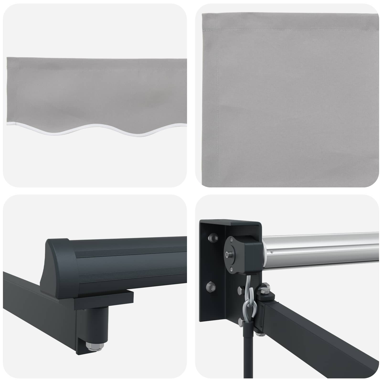 Tenda retrattile Grigio Chiaro 500 x 300 x 165 cm