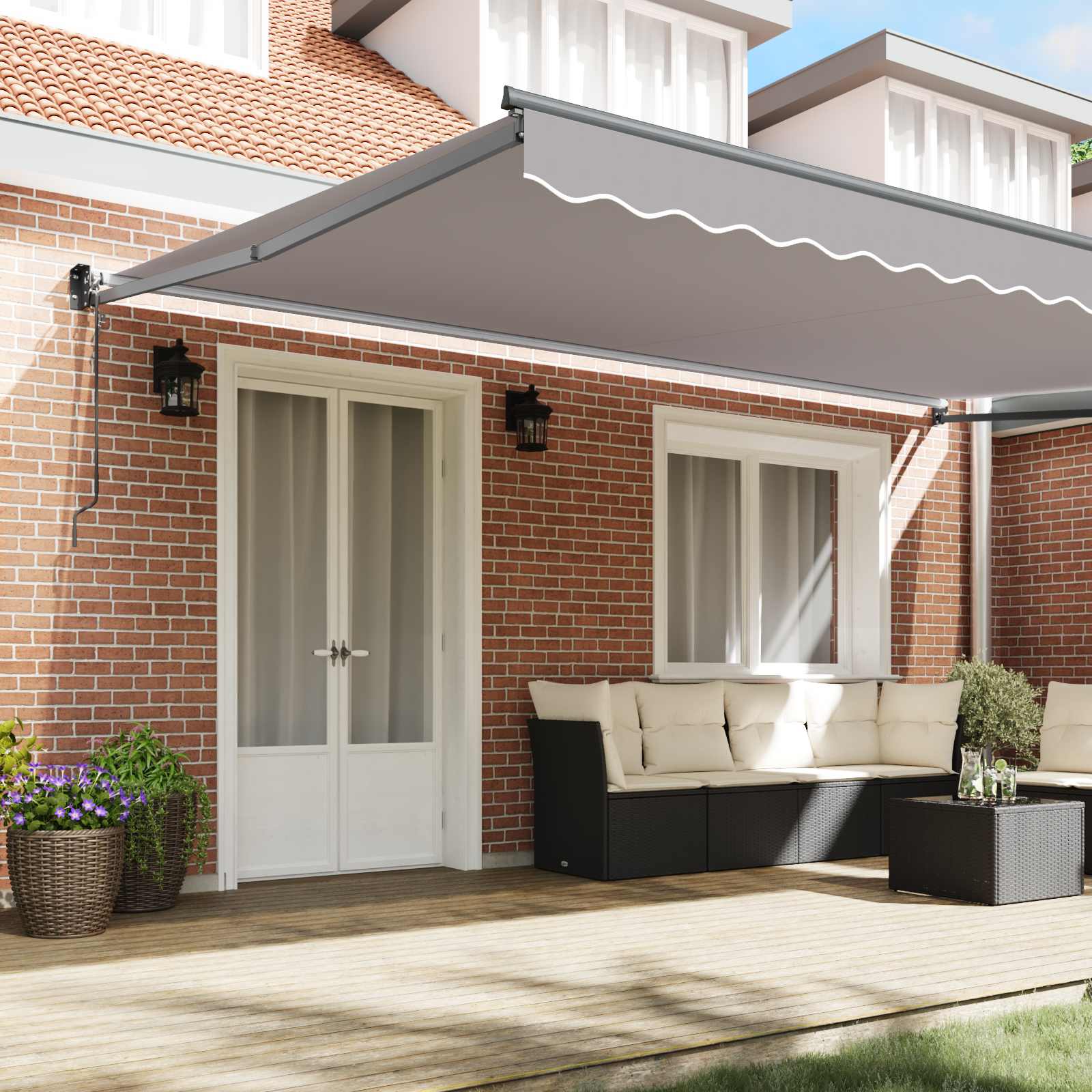 Tenda retrattile Grigio Chiaro 500 x 300 x 165 cm