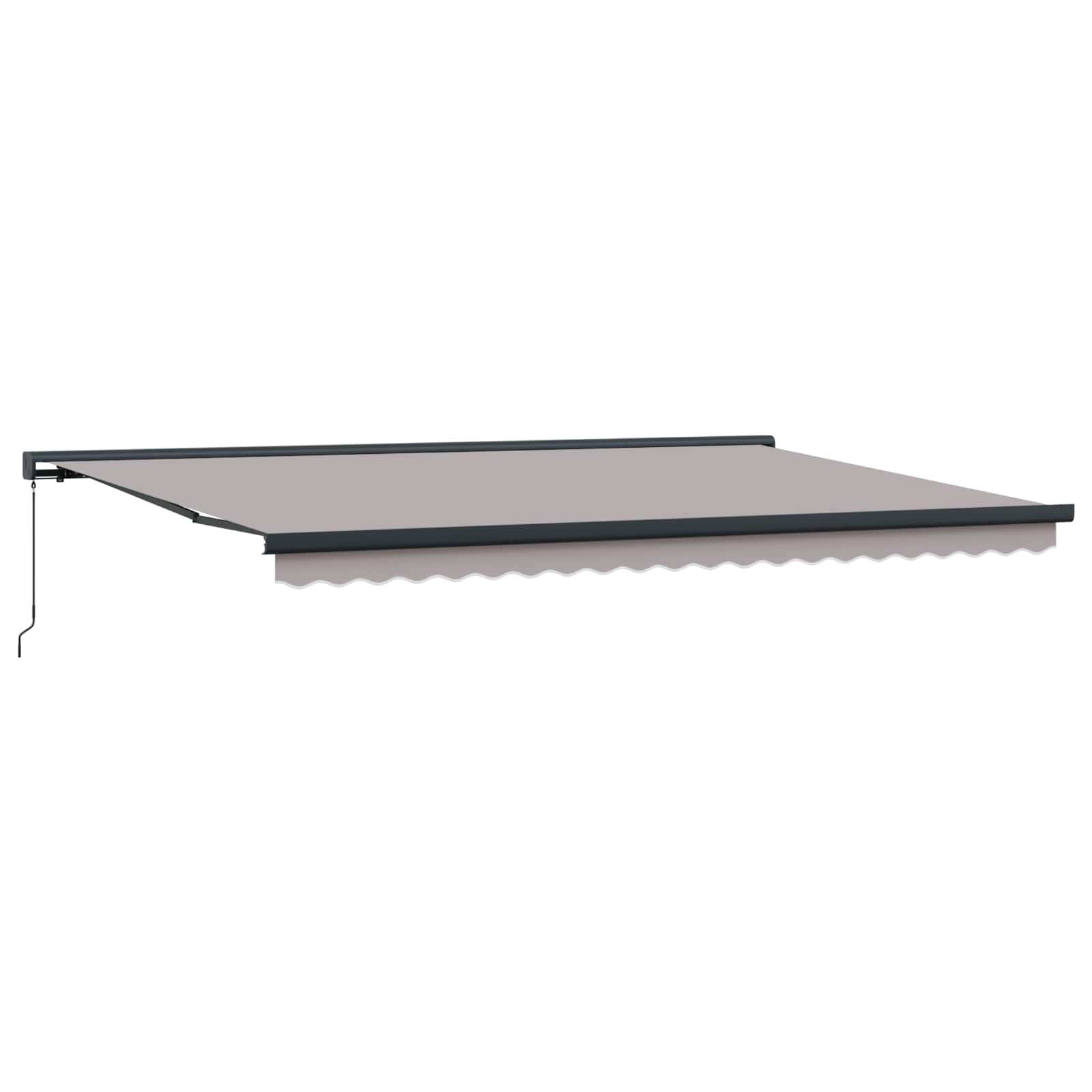 Tenda retrattile Grigio Chiaro 500 × 300 cm Tela e Alluminio