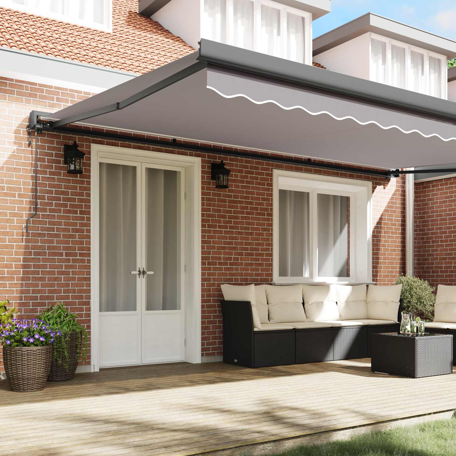 Tenda retrattile Grigio Chiaro 500 x 300 x 165 cm
