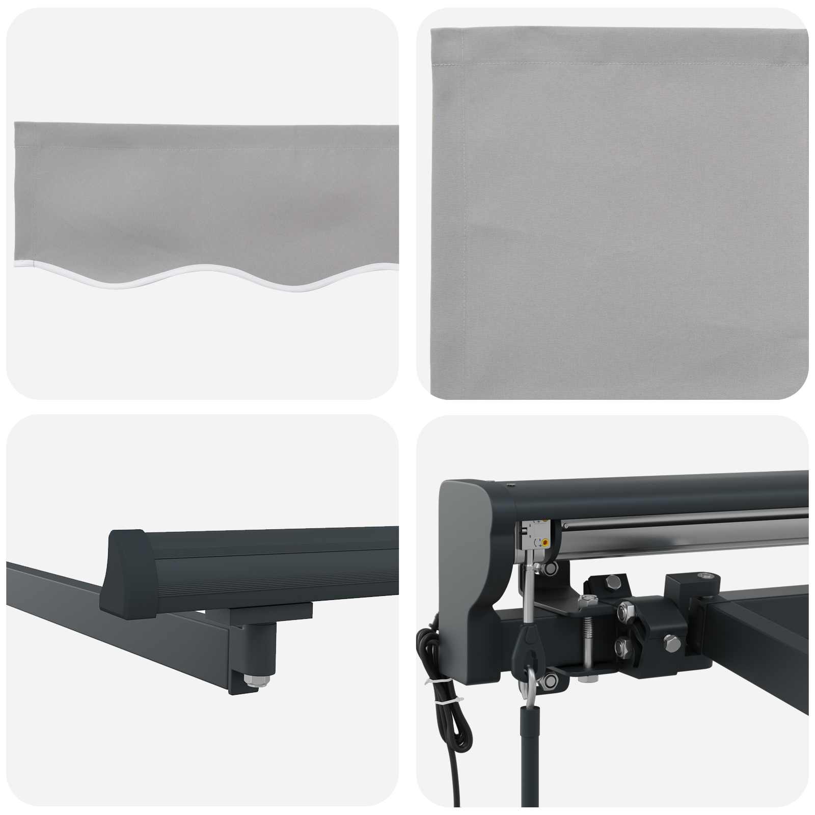 Struttura della tenda Grigio Chiaro 500 × 300 cm