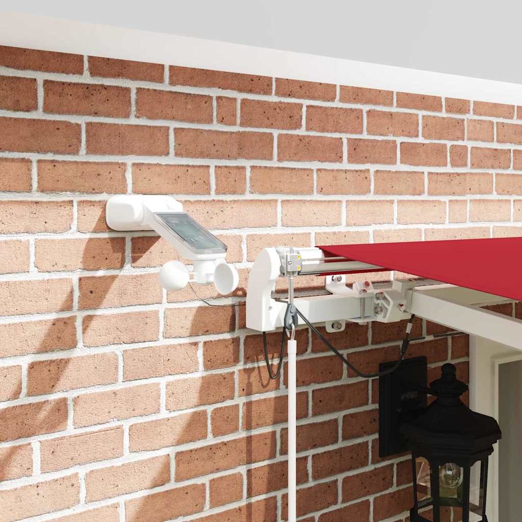 Tenda retrattile Rosso 500 × 300 cm Poliestere