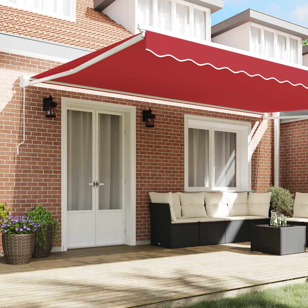 Tenda retrattile Rosso 500 x 300 x 165 cm