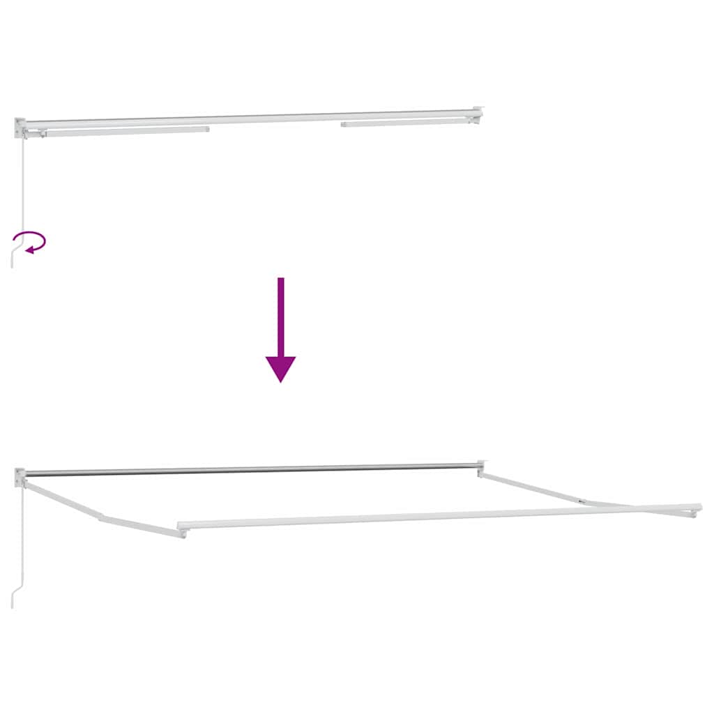 Tenda retrattile Rosso 500 x 300 x 165 cm