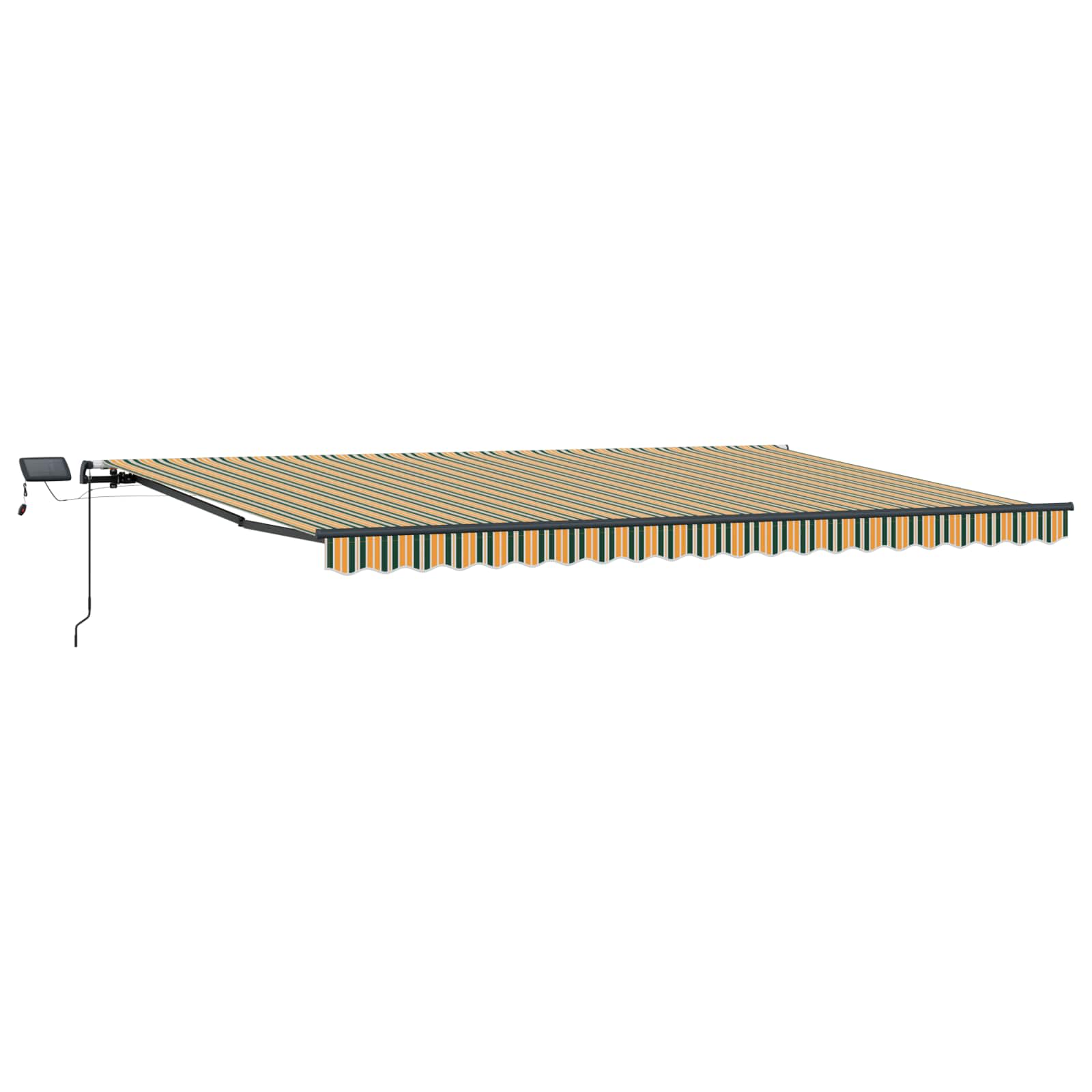 Tenda retrattile Verde e giallo 500 × 300 cm