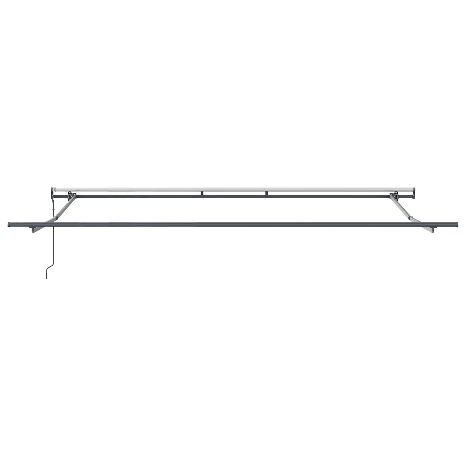Tenda retrattile Verde e Bianco 500 × 300 cm