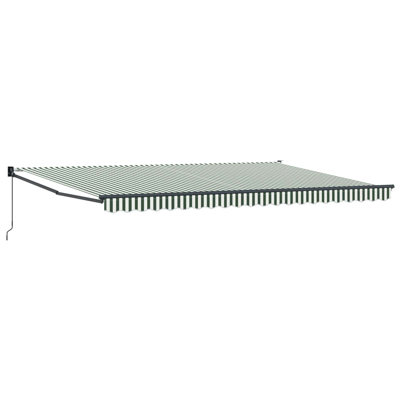Tenda retrattile Verde 500 × 300 cm 100% Poliestere e Alluminio