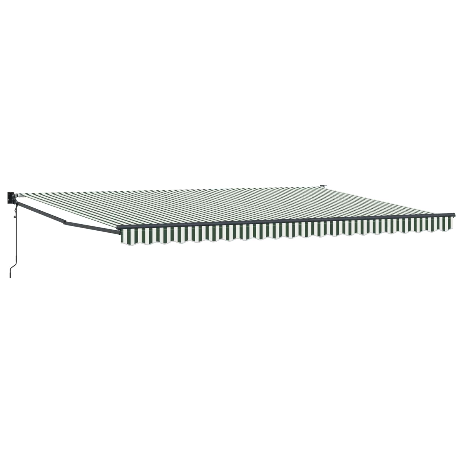 Tenda retrattile Verde e Bianco 500 × 300 cm