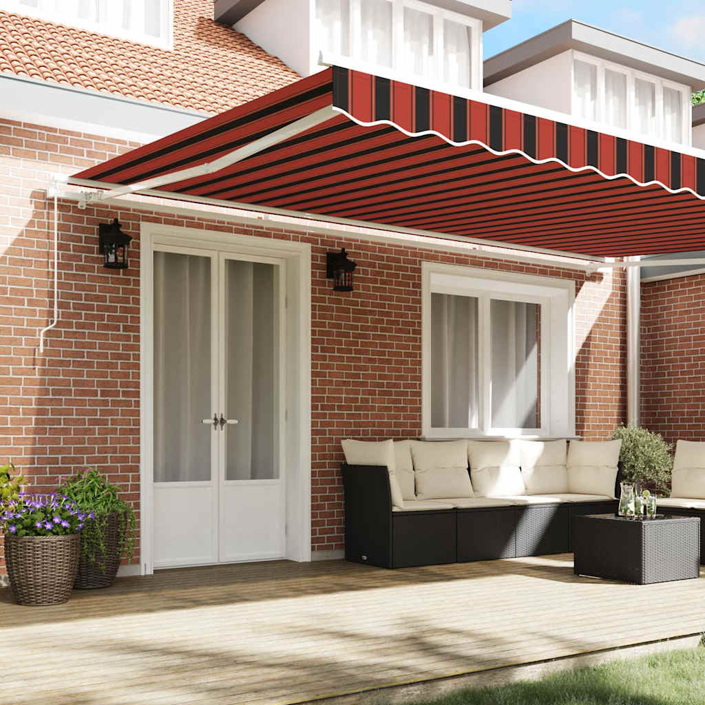 Tenda retrattile Arancione e Marrone 500 × 350 cm