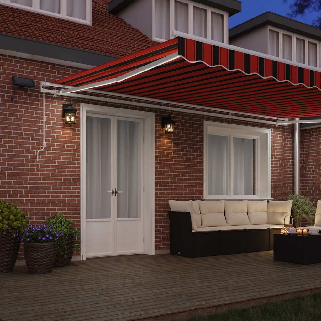Tenda retrattile arancione e marrone 500 × 350 cm