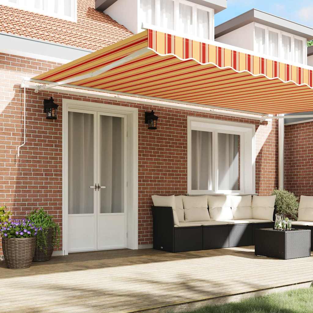 Tenda retrattile Giallo e Arancione 500 × 350 cm