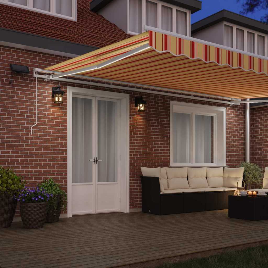 Tenda retrattile Giallo e Arancione 500 × 350 cm