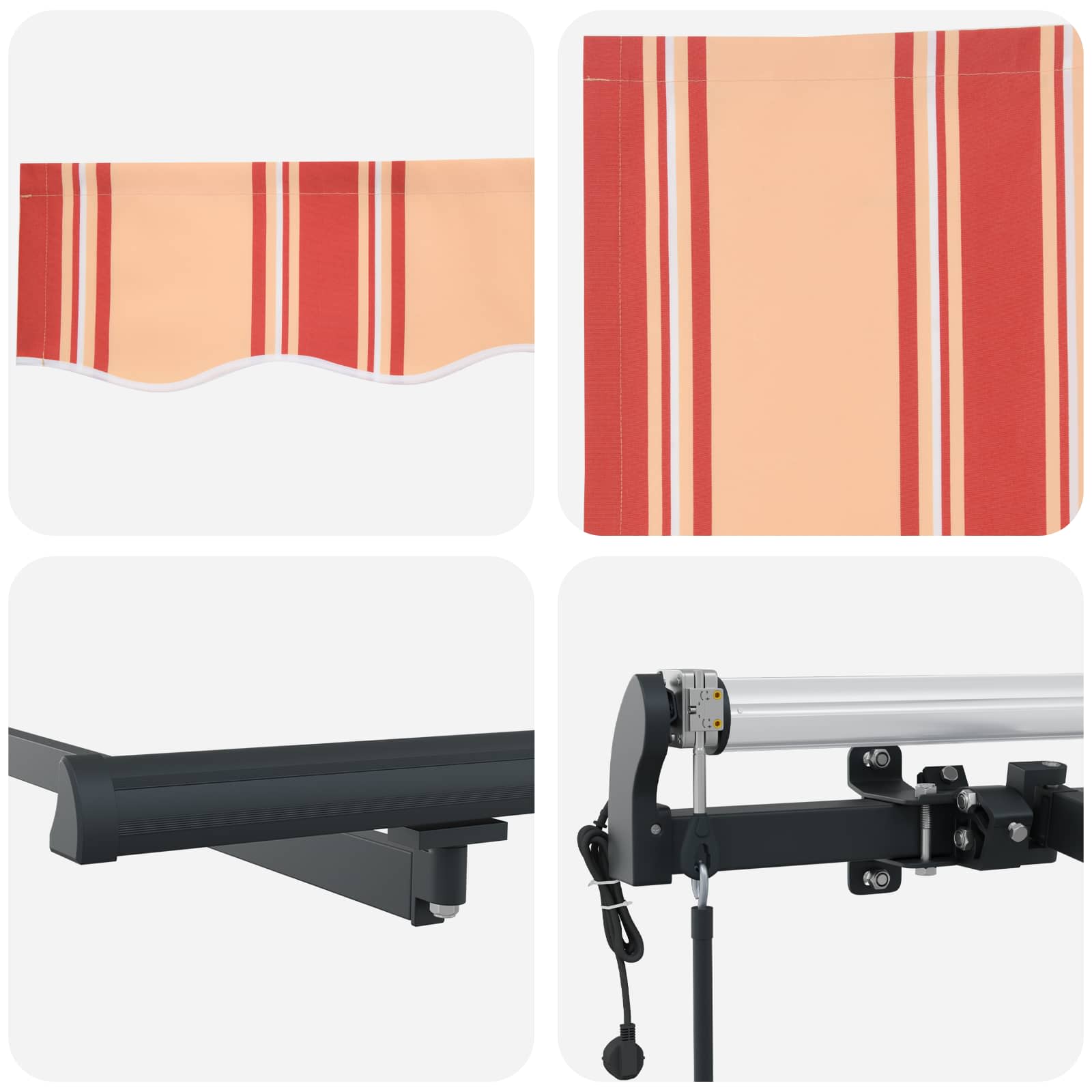 Tenda retrattile Giallo e Arancione 500 × 350 cm