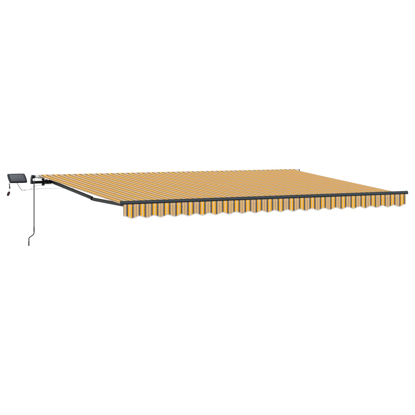 Tenda retrattile Multicolore 500 × 350 cm Tessuto e Alluminio