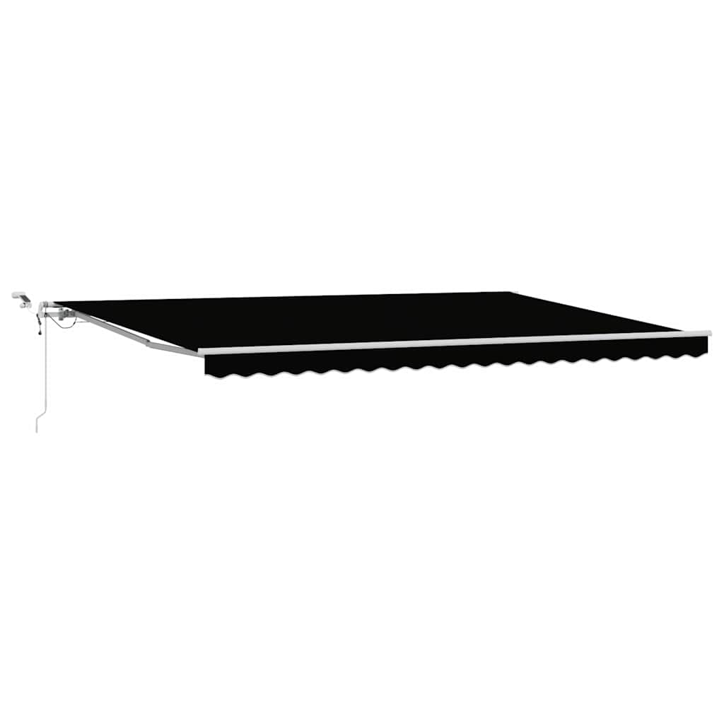Tenda retrattile Nero 500 × 350 cm Poliestere