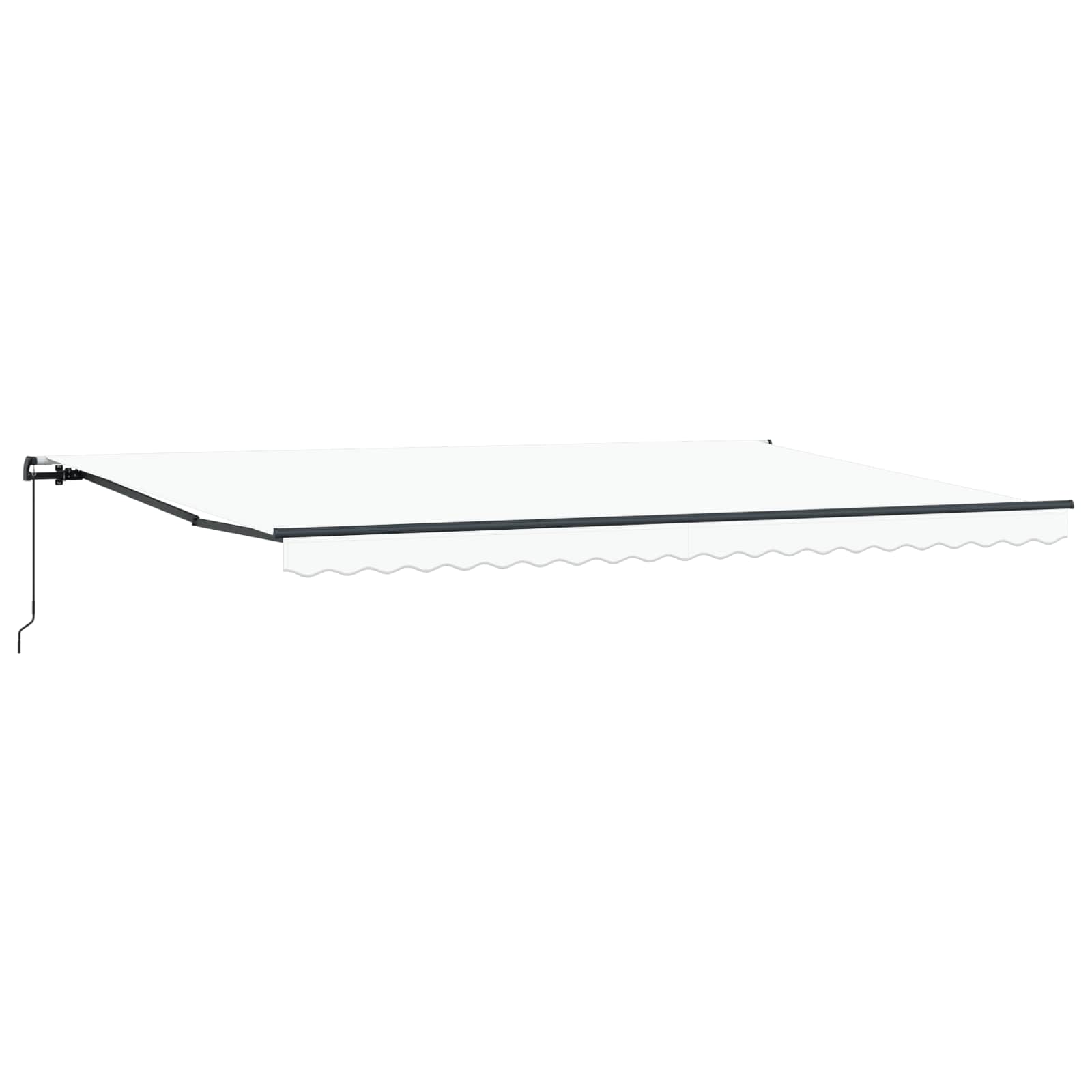 Tenda retrattile Bianco 500 × 350 cm Poliestere e Alluminio