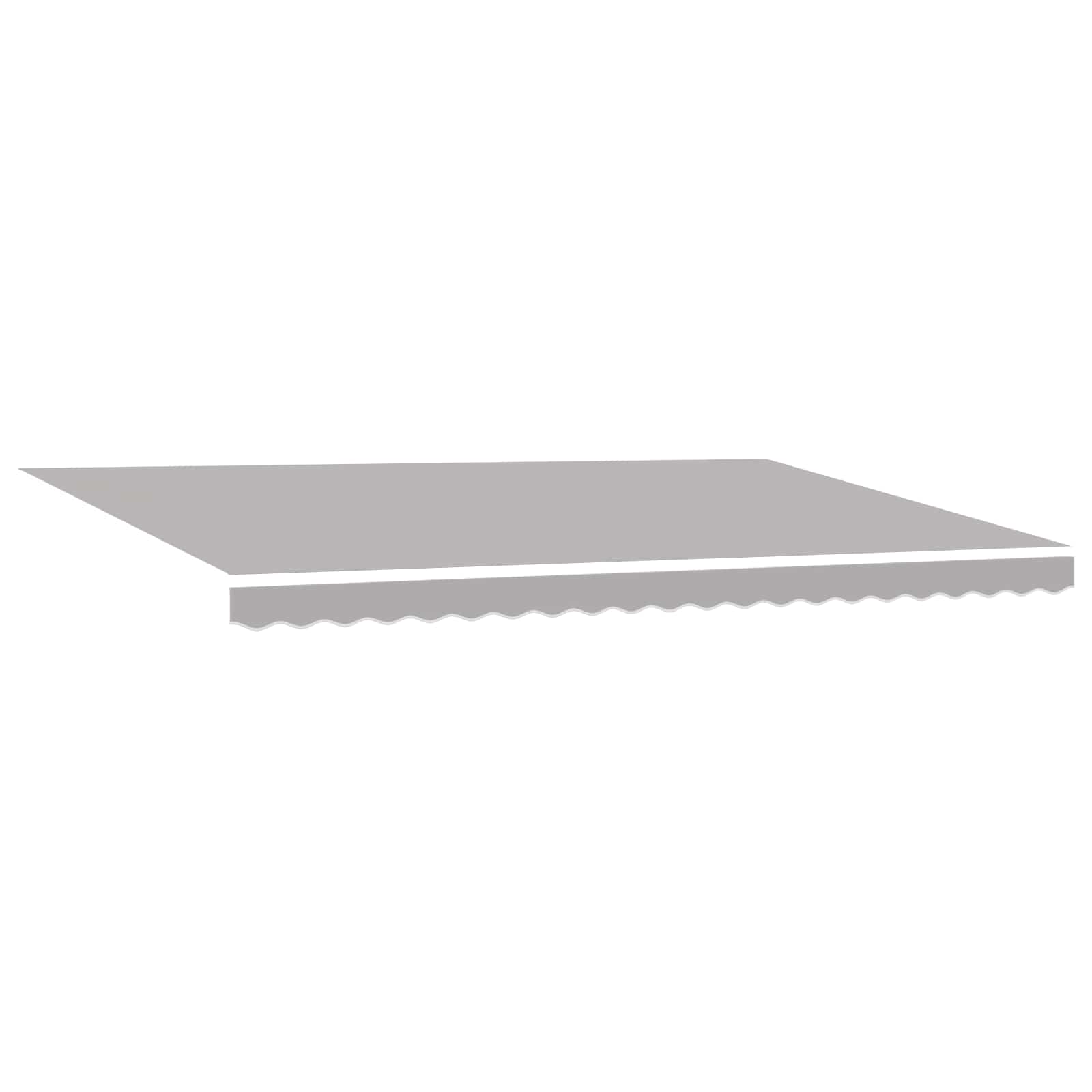 Tenda retrattile Grigio Chiaro 500 × 350 cm Poliestere