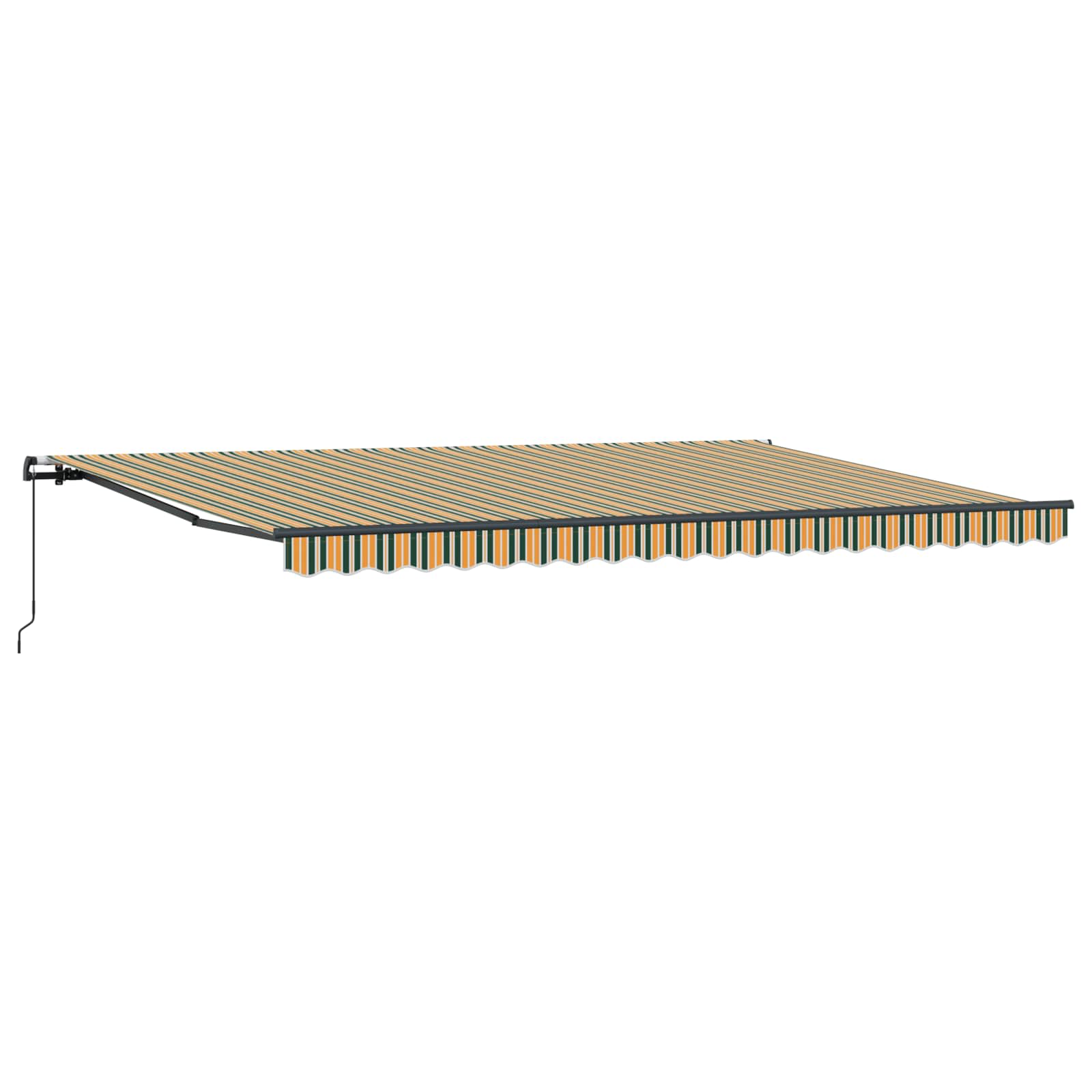 Tenda retrattile Verde e giallo 500 × 350 cm