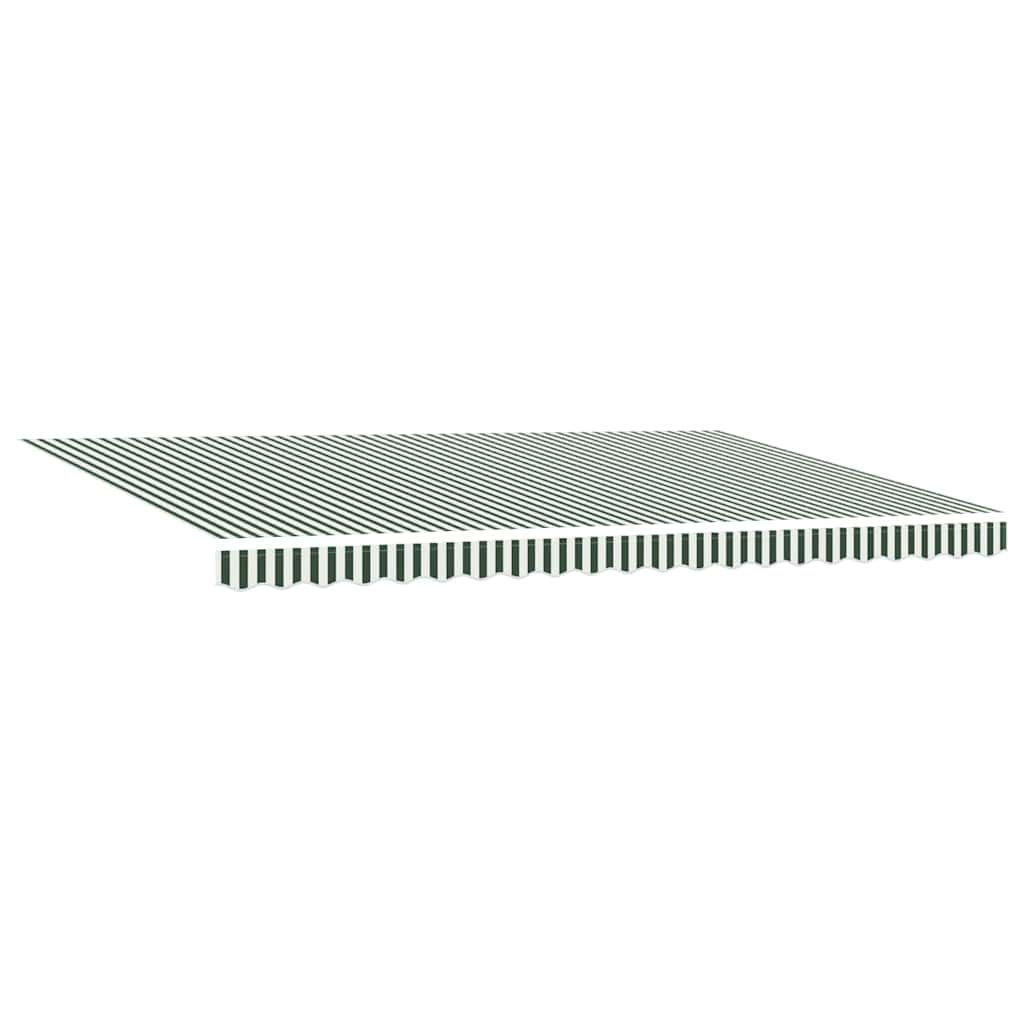 Tenda retrattile Verde e Bianco 500 × 350 cm