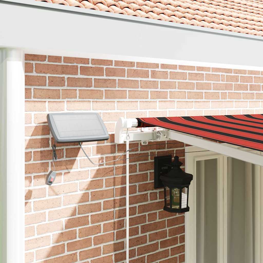 Tenda retrattile arancione e marrone 600 × 300 cm