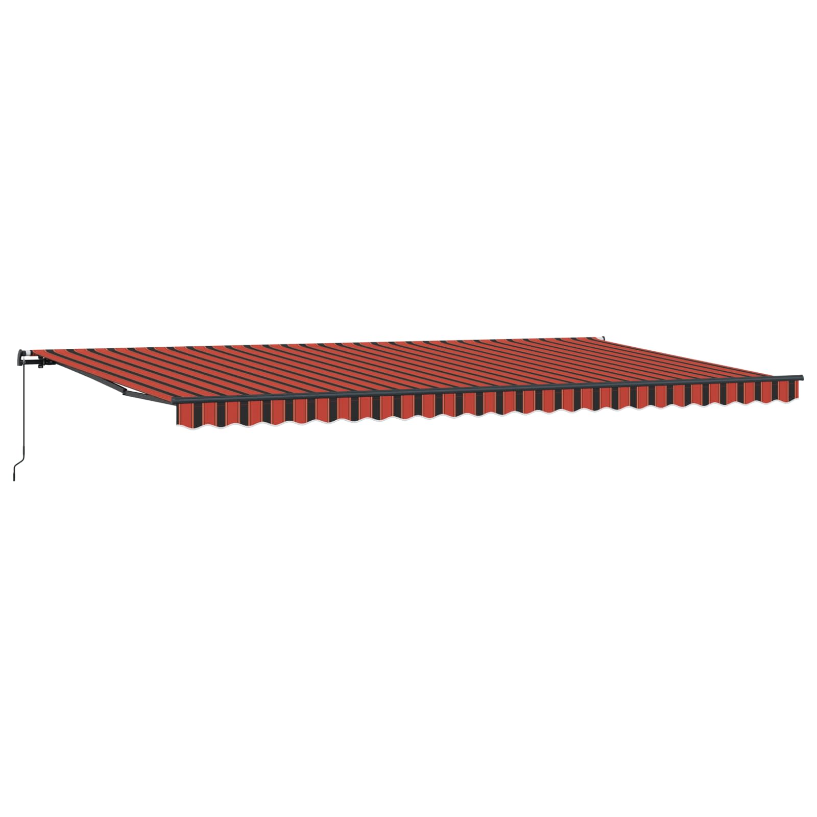 Tenda retrattile arancione e marrone 600 × 300 cm