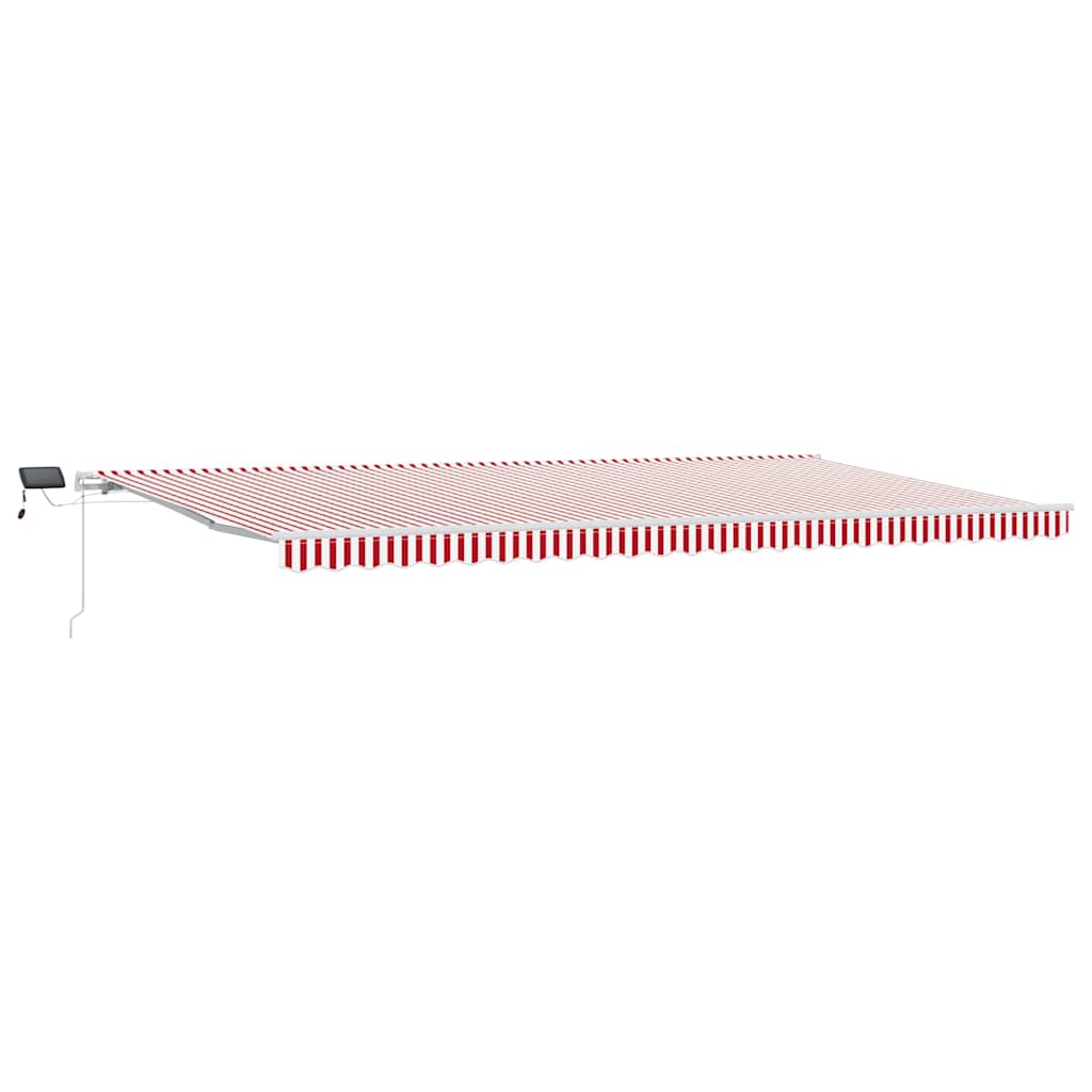 Tenda retrattile Rosso e Bianco 600 × 300 cm