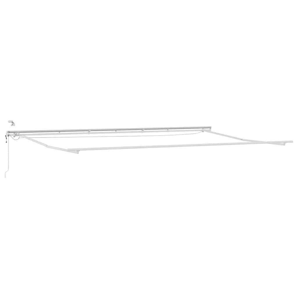 Tenda retrattile Rosso e Bianco 600 × 300 cm Poliestere
