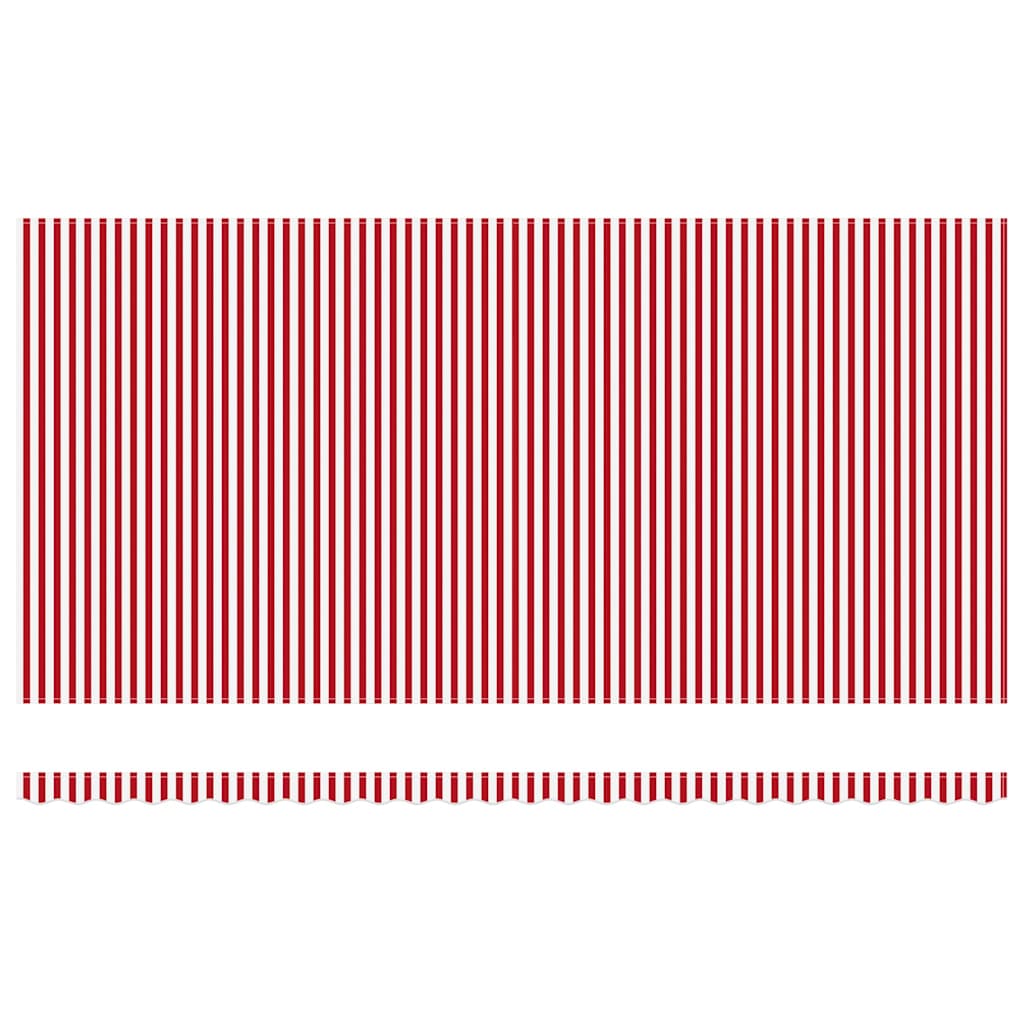 Tenda retrattile Rosso e Bianco 600 × 300 cm Poliestere