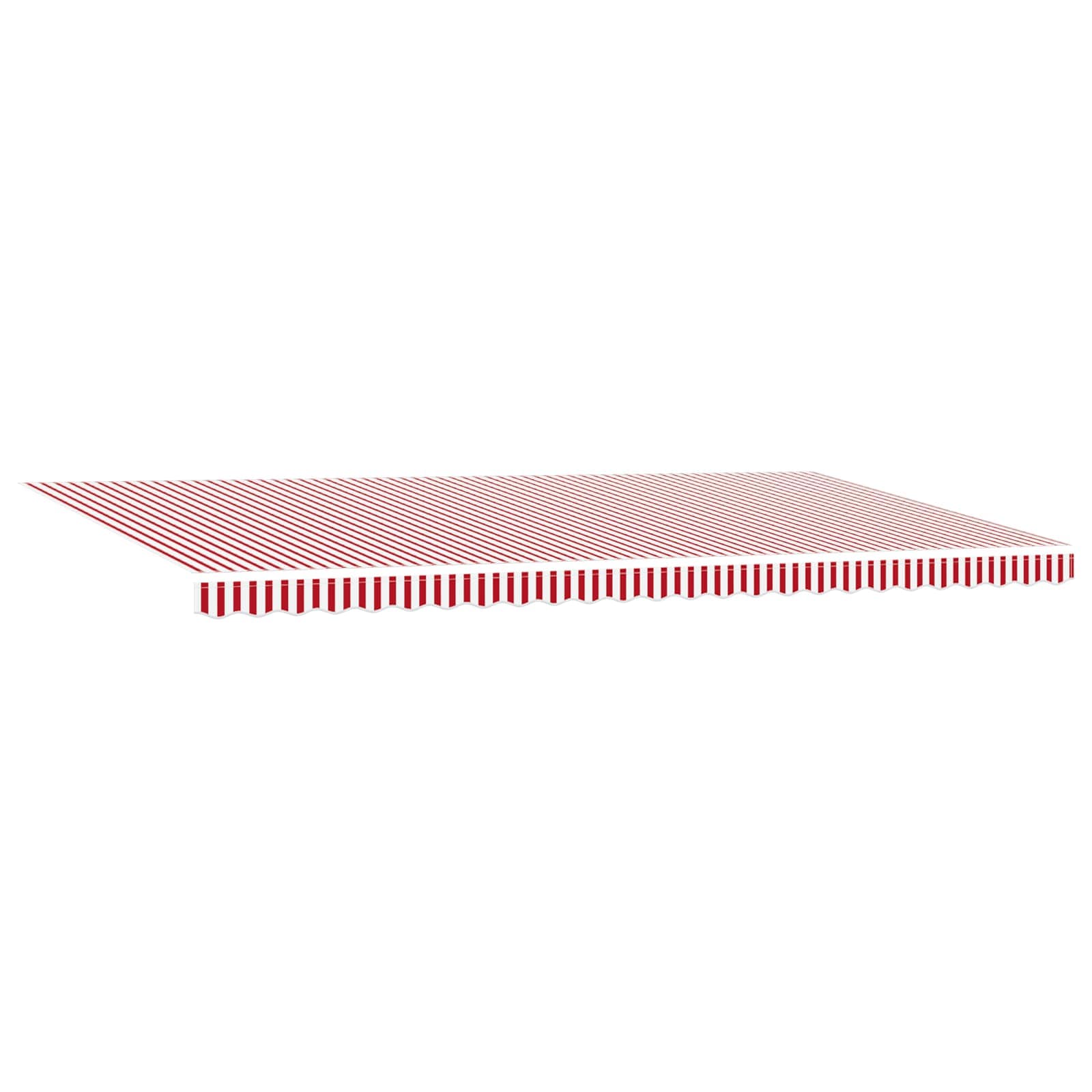 Tenda retrattile Rosso e Bianco 600 × 300 cm Poliestere