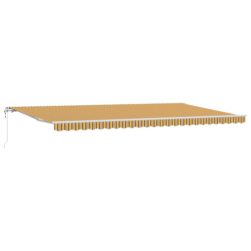 Tenda retrattile Multicolore 600 × 300 cm Tessuto e Alluminio