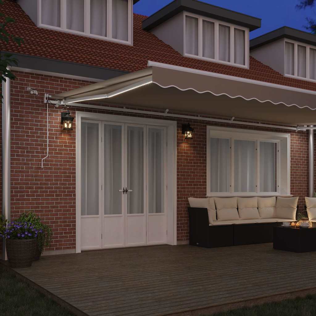 Tenda retrattile Beige 600 × 300 cm Poliestere